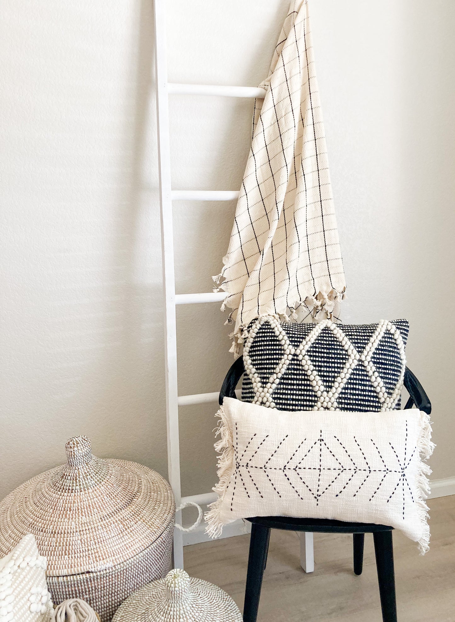 Stella Tufted Wool Pillow Cover