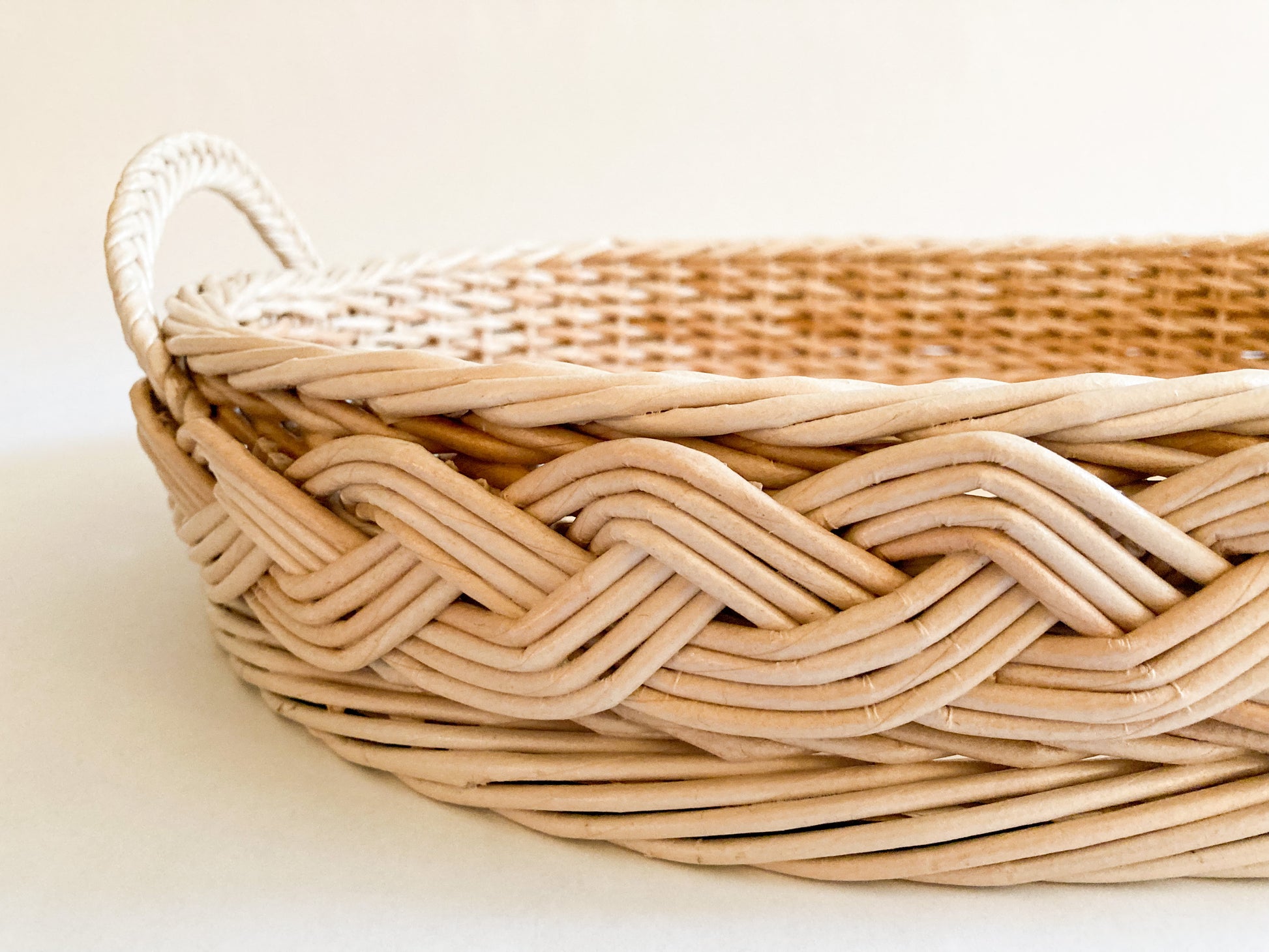 Woven artisan tray
