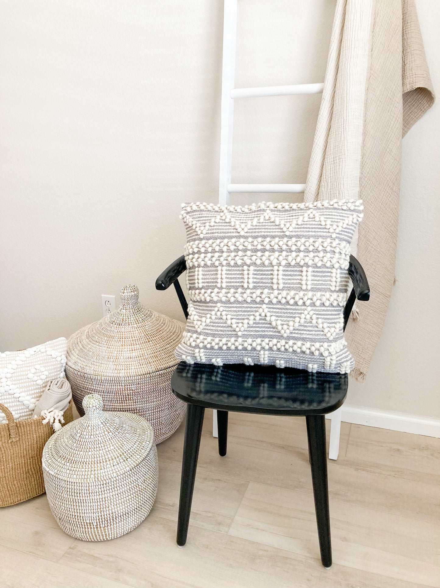 Jolie Tufted Wool Pillow Cover
